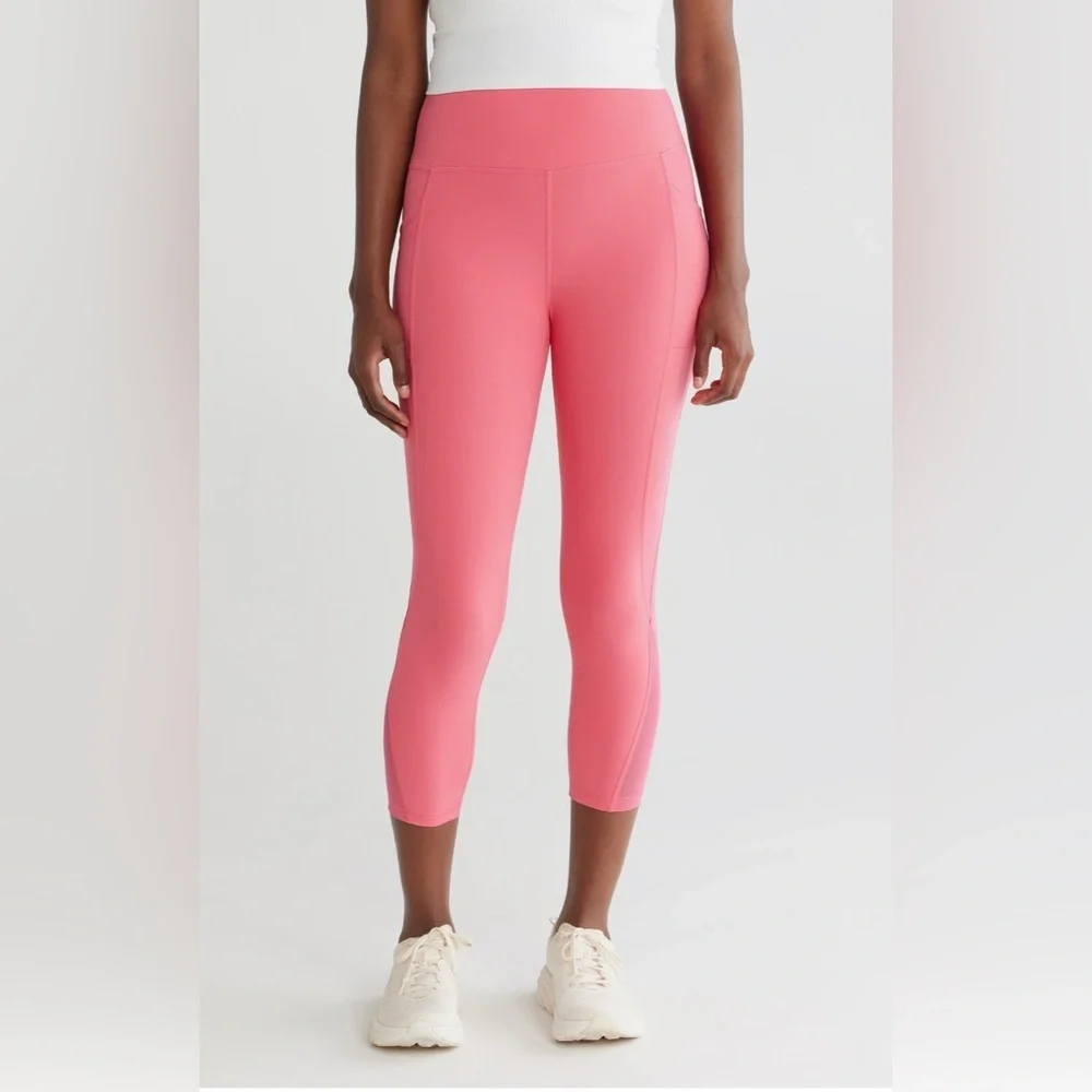 Gottex Shaper Capri Leggings Pink High Rise Compression | Small NWT |Barre| Yoga